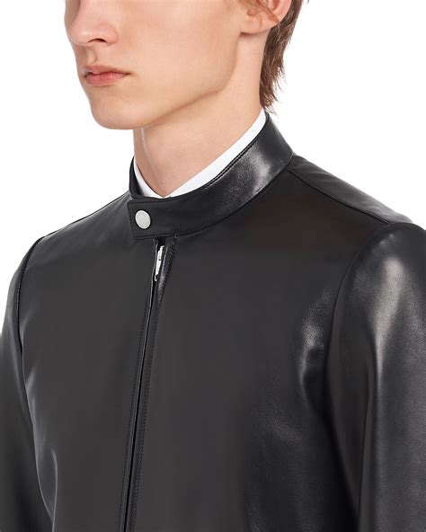 prada nappa leather jacket men|Prada Leather jackets for Men .